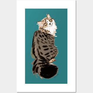 Adorable kitty cat Posters and Art